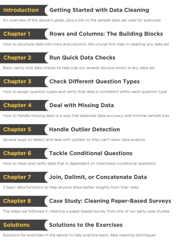 data cleaning ebook